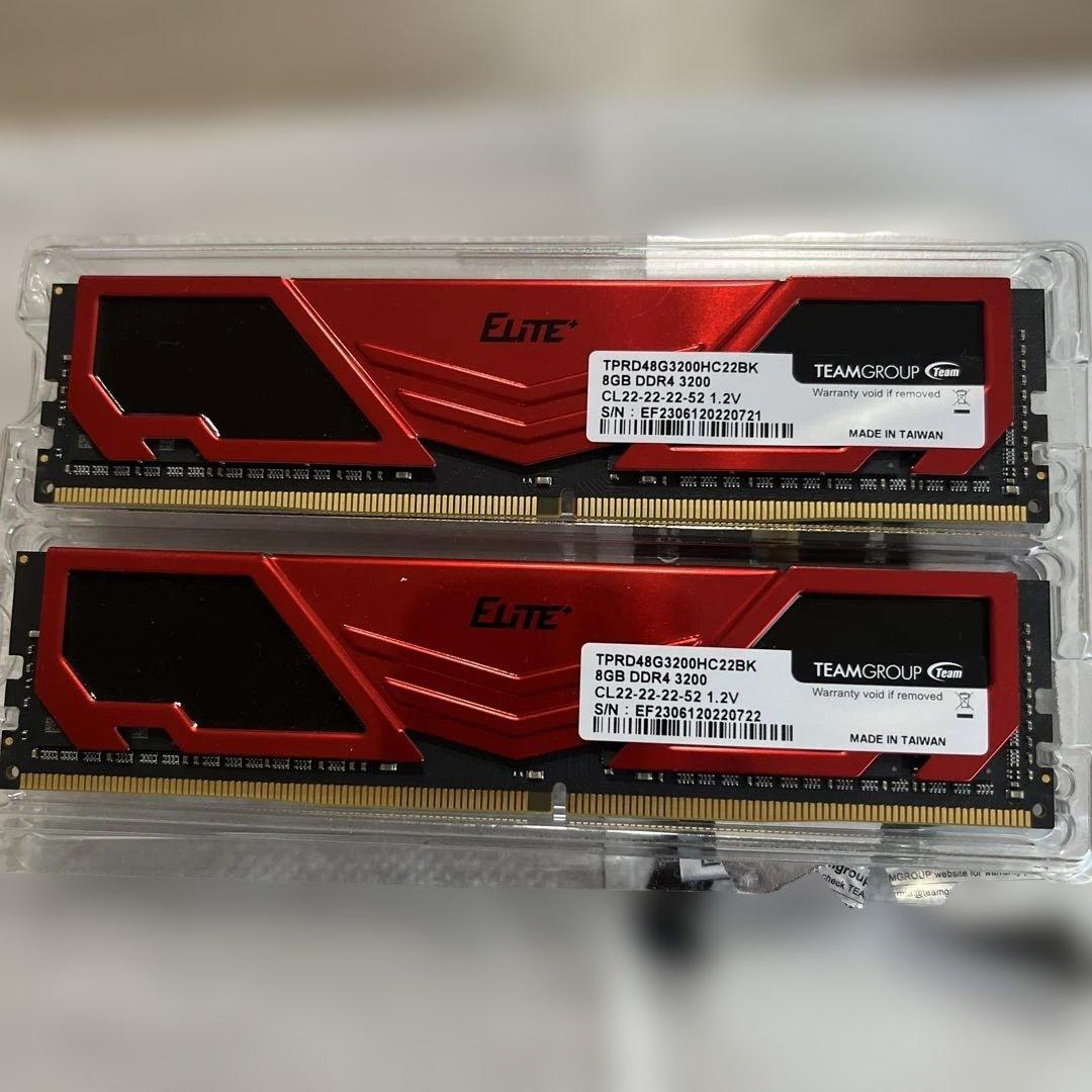 TEAMGROUP Elite 8GB×2 DDR4 3200MHz メモリー