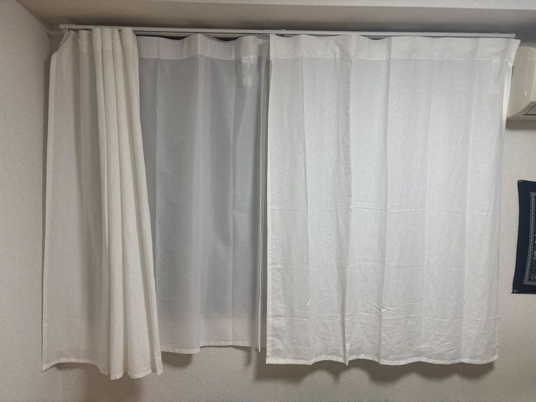 無印良品　カーテン　カーテンレールセット