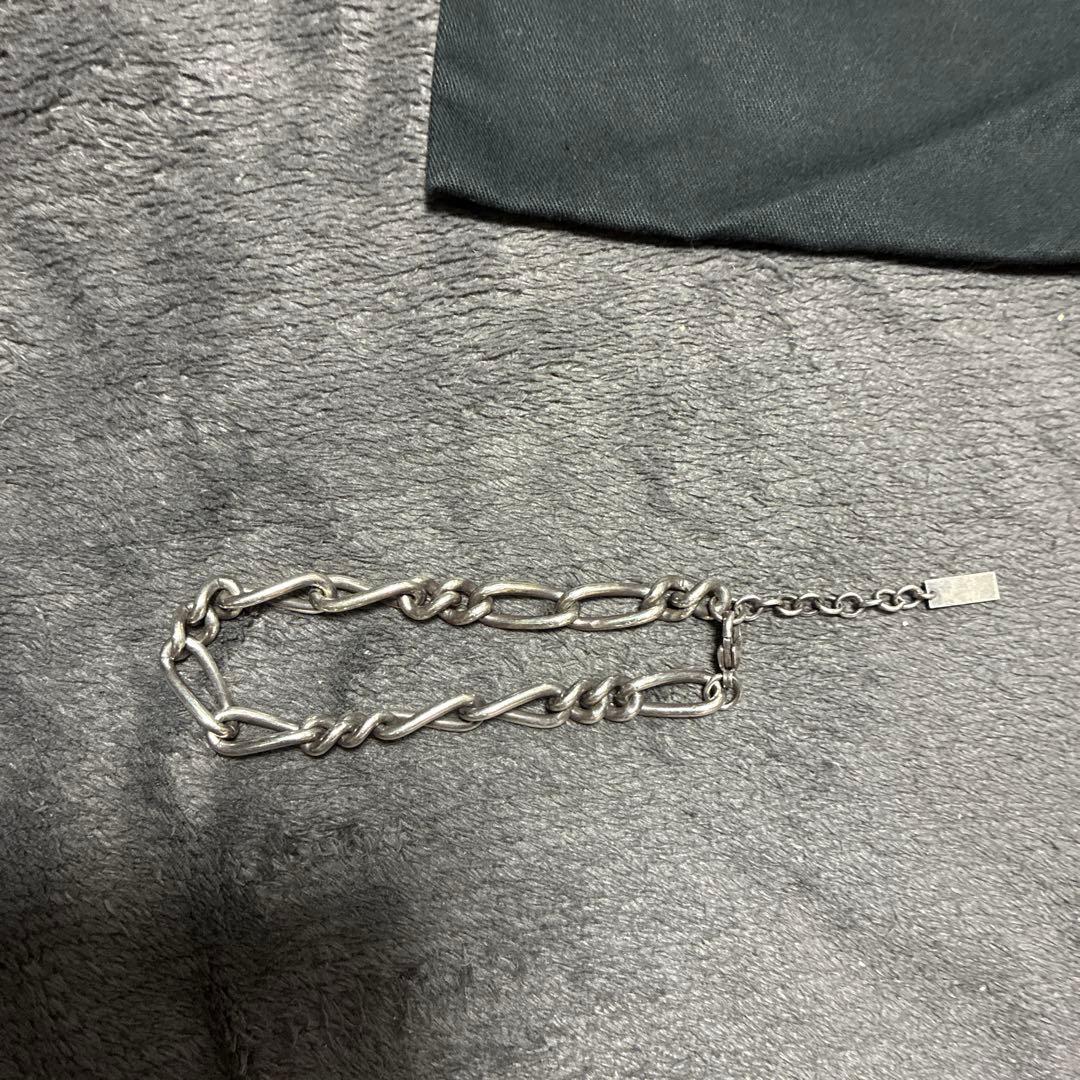 サンローラン　ブレスレット　チェーン　シルバー　銀色　0709