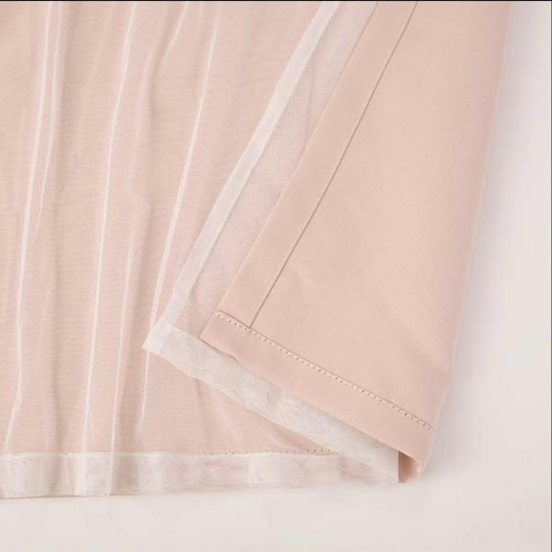 Romantic Princess 上飾り付きレイヤード遮光カーテン/ピンク