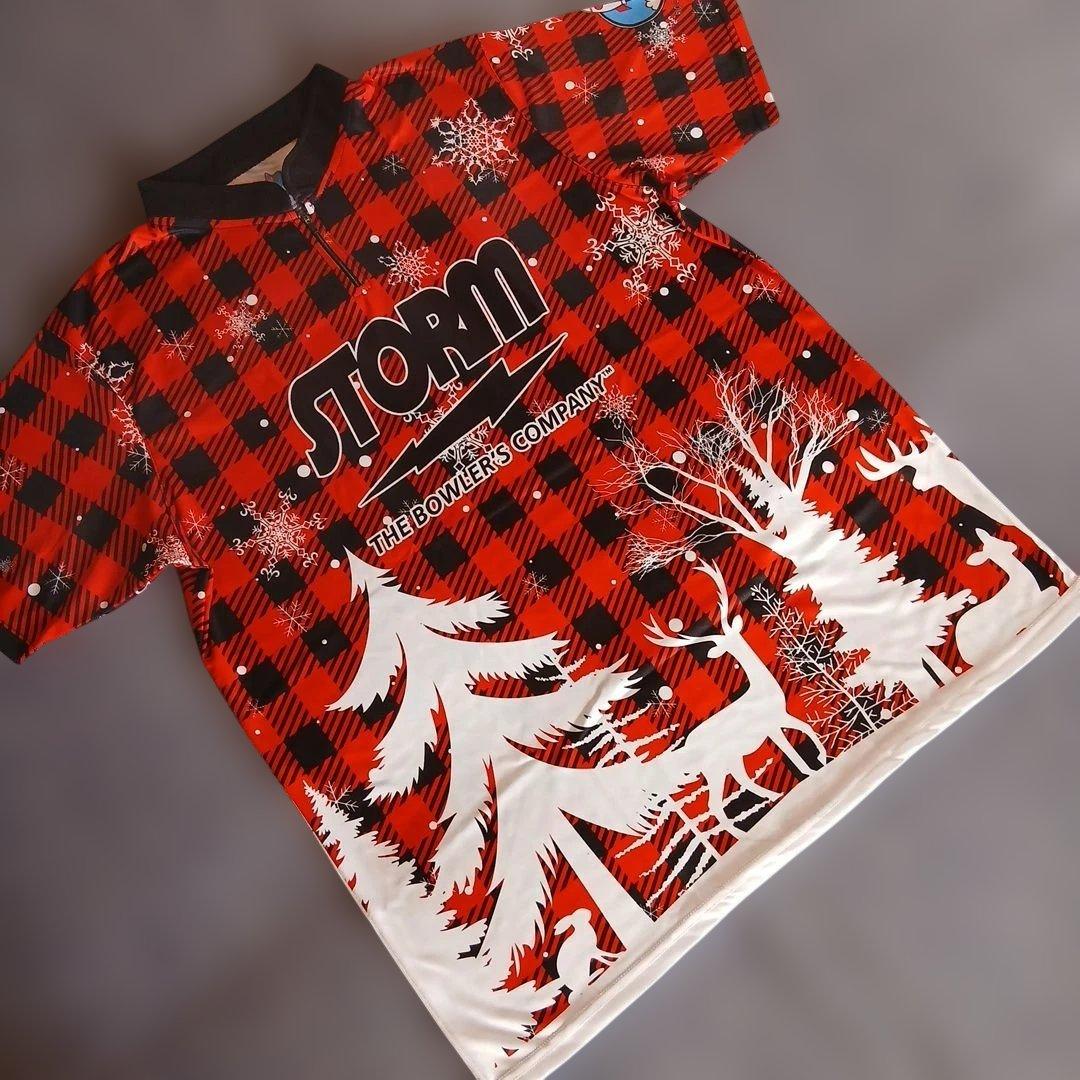 ✨新品✨ボウリングウェア　サイズ2XL　ストーム　レッド　チェック　大きめ