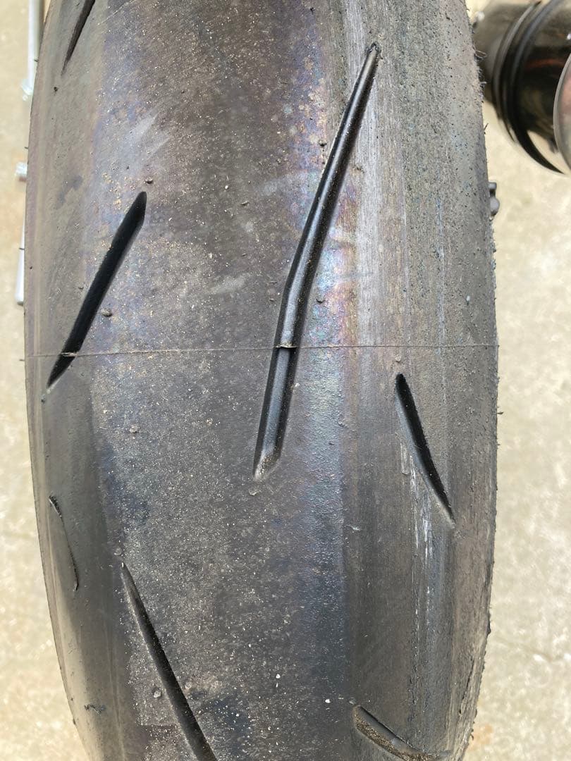 使用25分 ダンロップ α-13SP 110/70 140/70 CBR250R