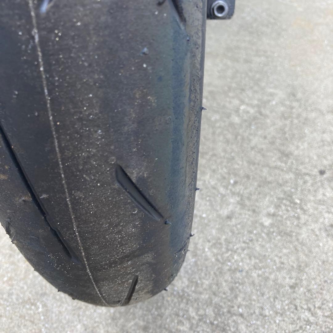 使用25分 ダンロップ α-13SP 110/70 140/70 CBR250R