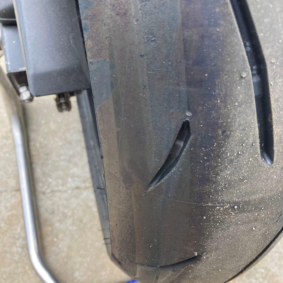 使用25分 ダンロップ α-13SP 110/70 140/70 CBR250R