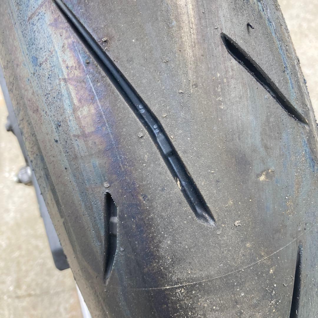 使用25分 ダンロップ α-13SP 110/70 140/70 CBR250R