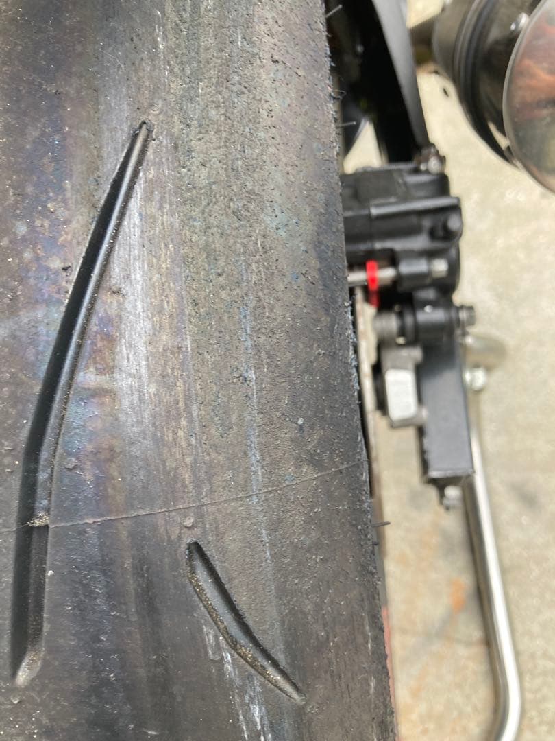 使用25分 ダンロップ α-13SP 110/70 140/70 CBR250R