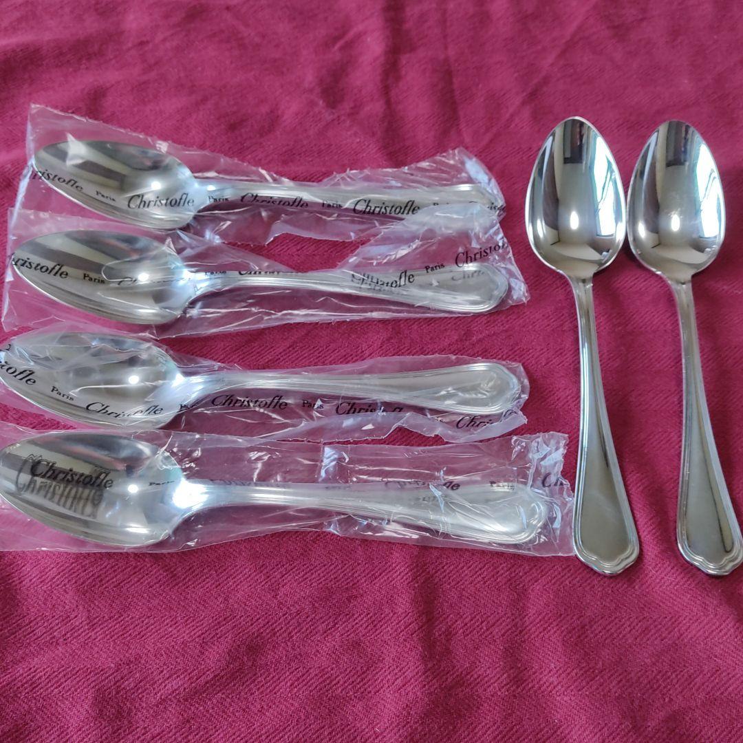 クリストフル テーブルスプーン 6本(未使用4本)