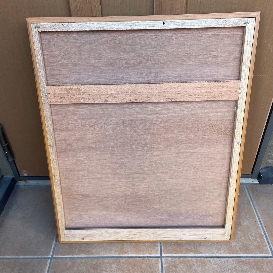 デンマーク製　1960's　ヴィンテージ　北欧　モダン　チーク　無垢 ミラー　C