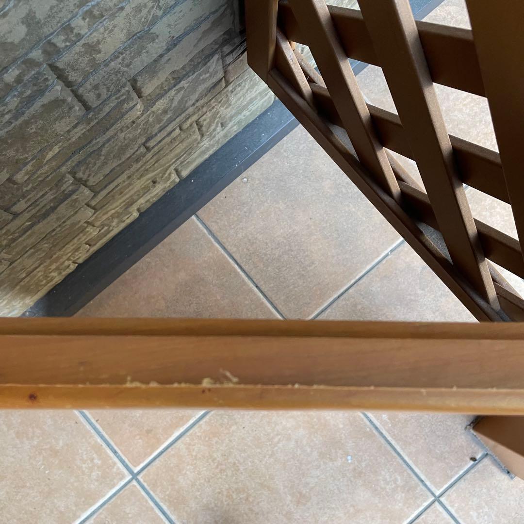 デンマーク製　1960's　ヴィンテージ　北欧　モダン　チーク　無垢 ミラー　C