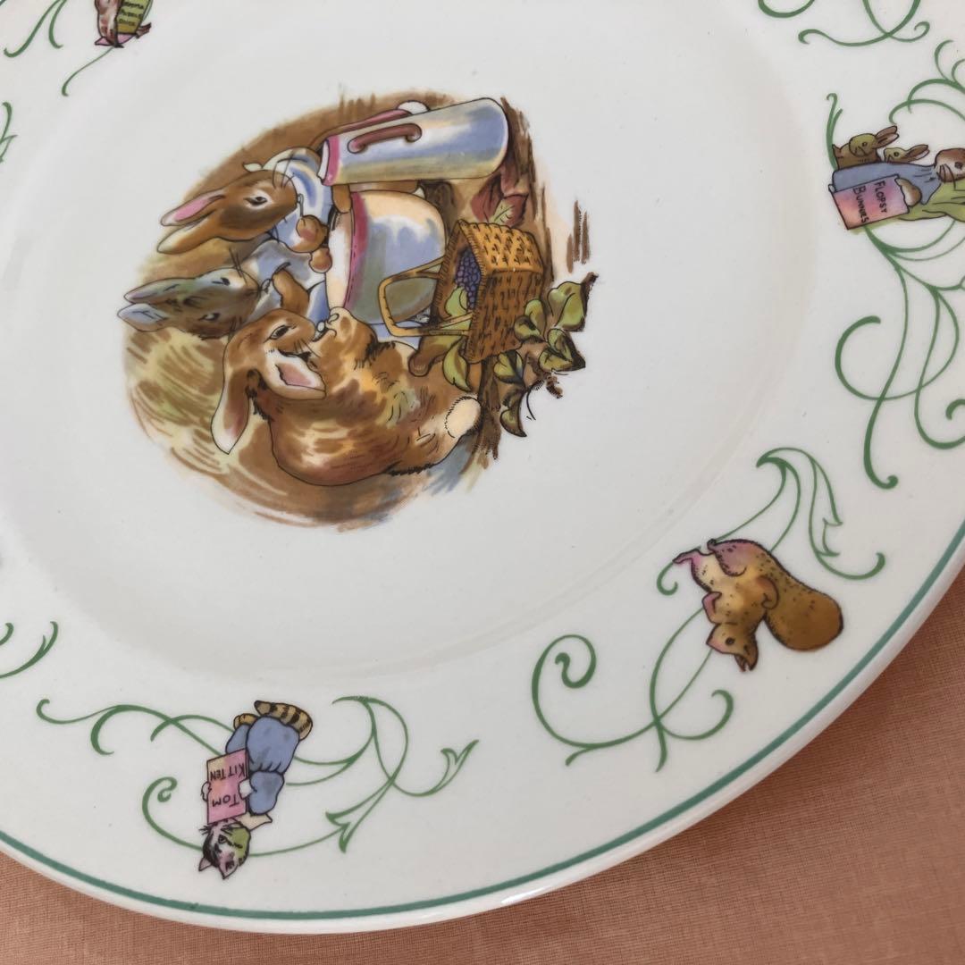 ウエッジウッド ピーターラビット　グリーンライン　マグカップ　プレート