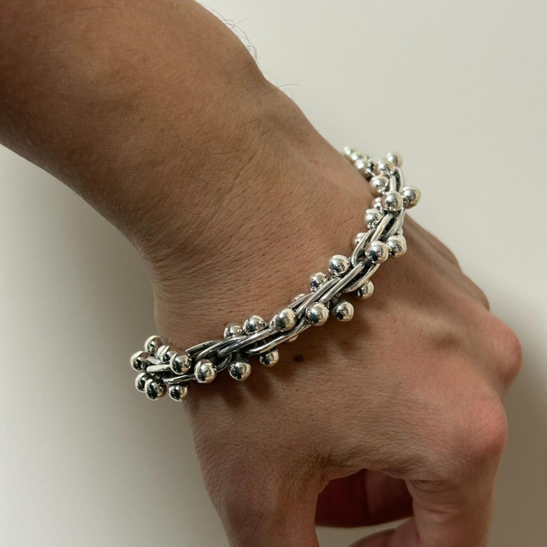 メキシコ製 MEXICO 23cm VINTAGE DNA ブレスレット 925