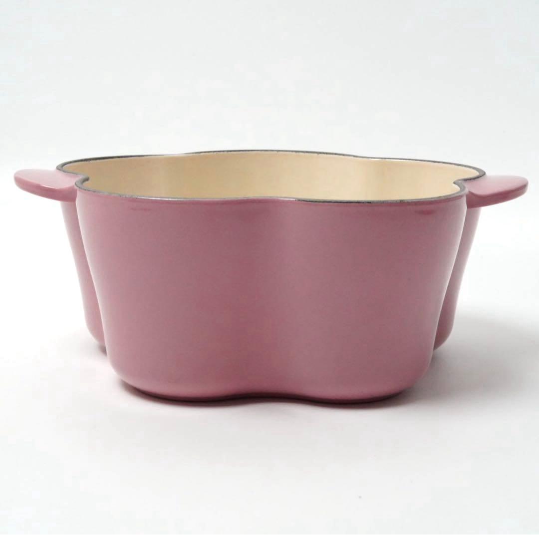 【美品】LE CREUSET　ココット フルール フレンチローズ　20cm