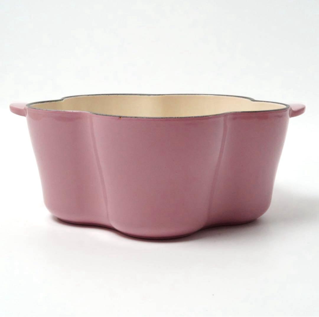 【美品】LE CREUSET　ココット フルール フレンチローズ　20cm