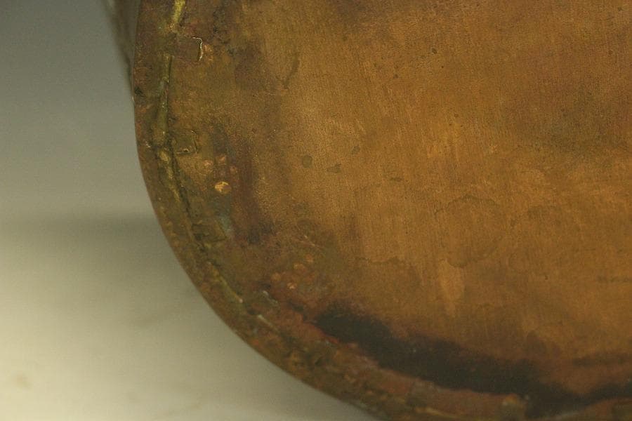 アンティーク ブロンズ バケツ 銅製(メ1064)