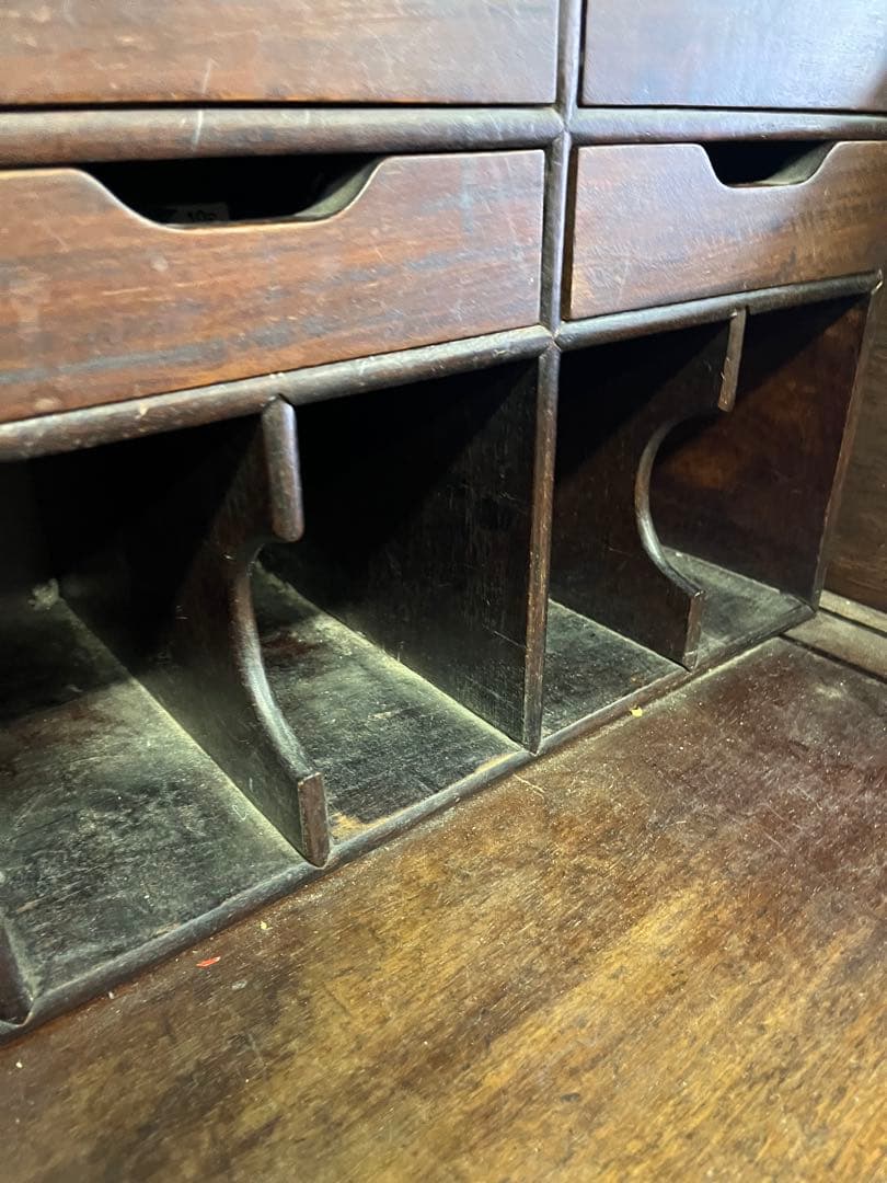 希少 ライティングピューロー デスク チェスト インテリア アンティーク 年代物