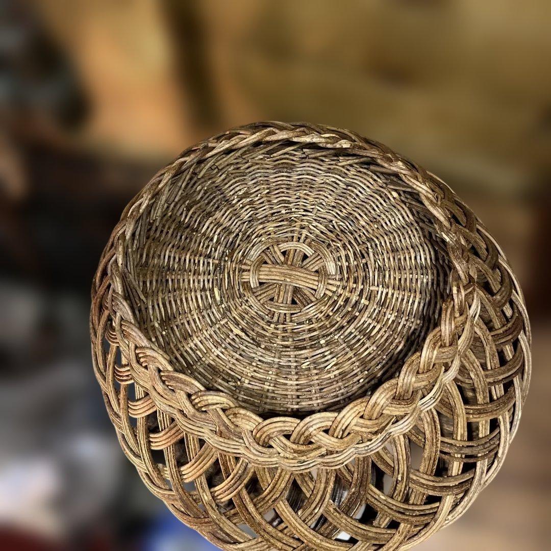 ヴィンテージ　アケビ蔓籠