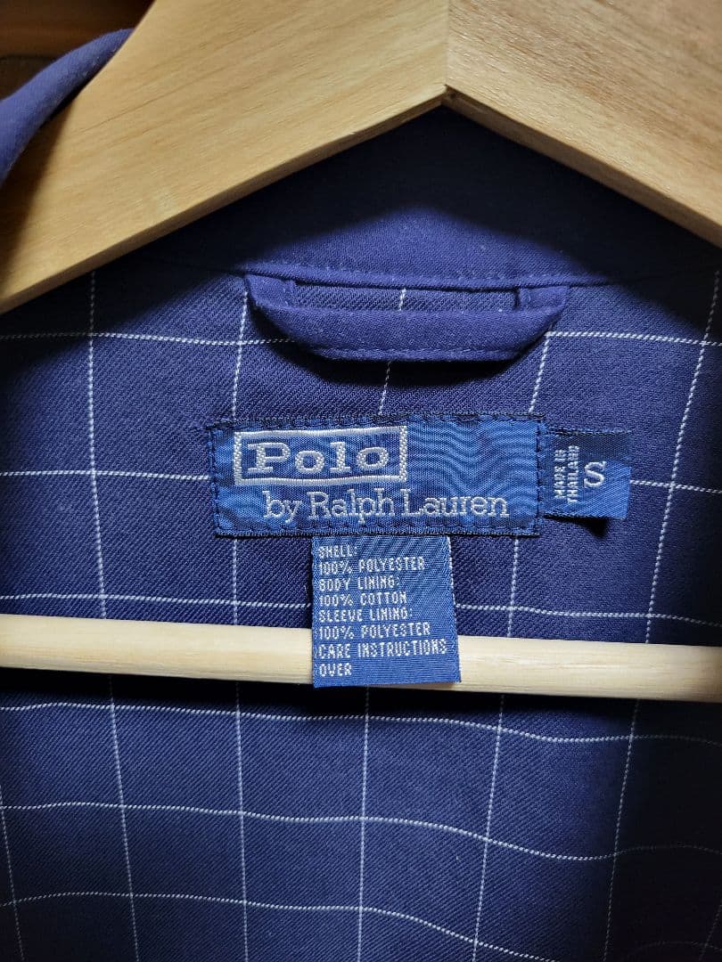 【美品】ラルフローレン スイングトップ ネイビー S 色褪せなし チェック裏地