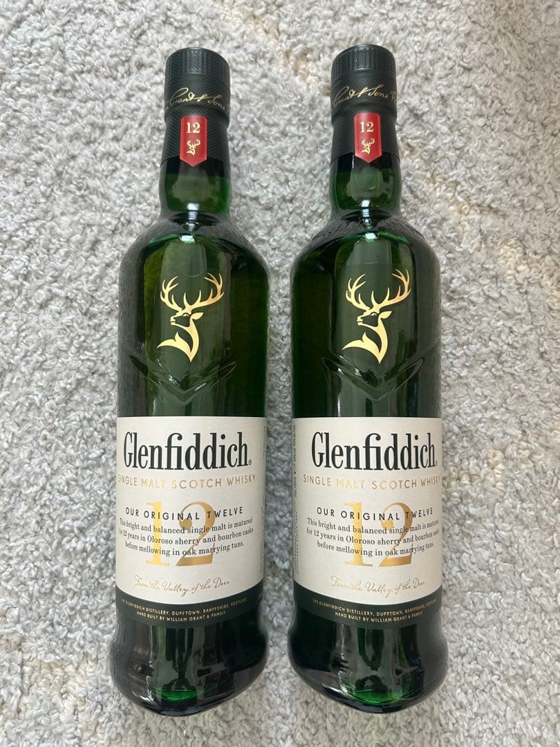 Glenfiddich 12年 シングルモルトウイスキー　2本