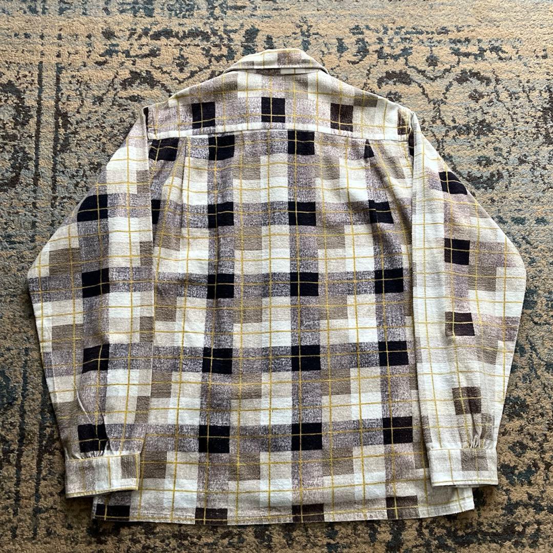 50s marlboro プリントネル シャツ ヴィンテージ 検 60s 40s