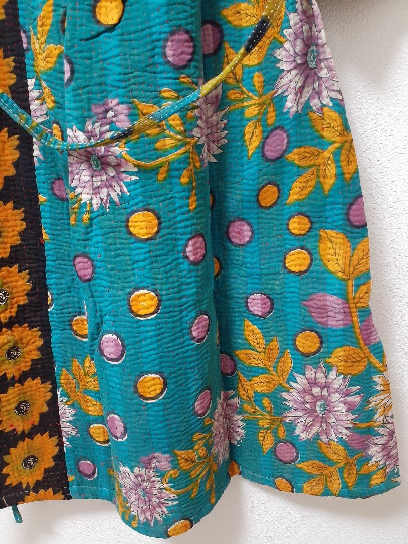 KANKAN　NATIVEWORKS インド ラリーキルトワンピース　一点もの