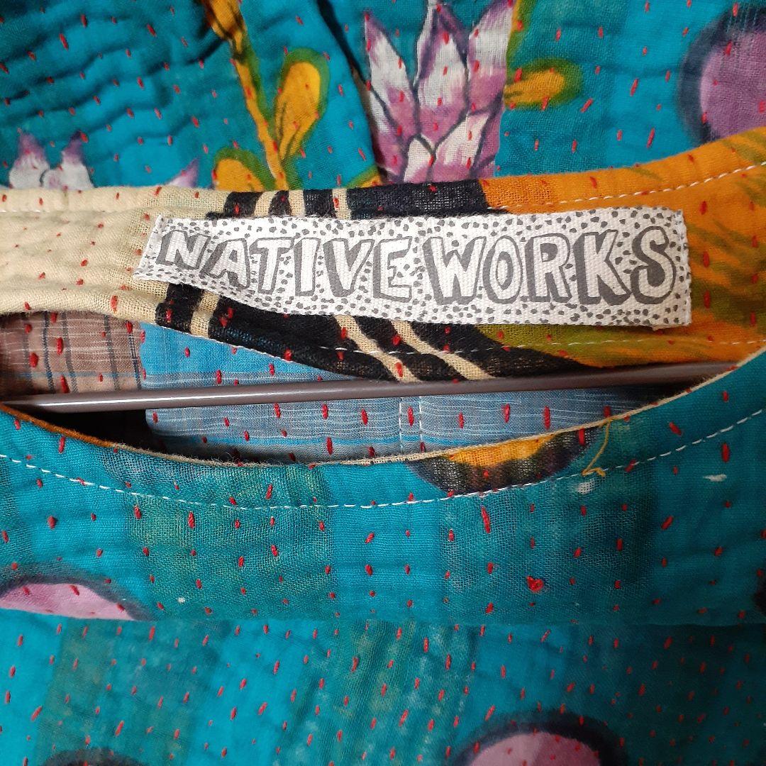 KANKAN　NATIVEWORKS インド ラリーキルトワンピース　一点もの