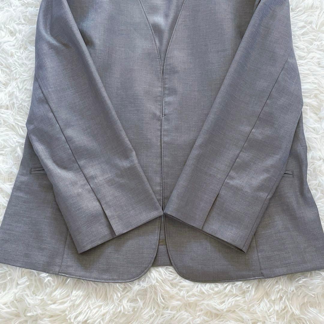 美品✨【ジェイプレス】ノーカラージャケット パンツ セットアップ 洗えるUV速乾