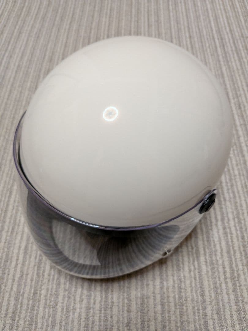 族ヘル ヘルメット フルフェイス ホワイト 旧車 バイク