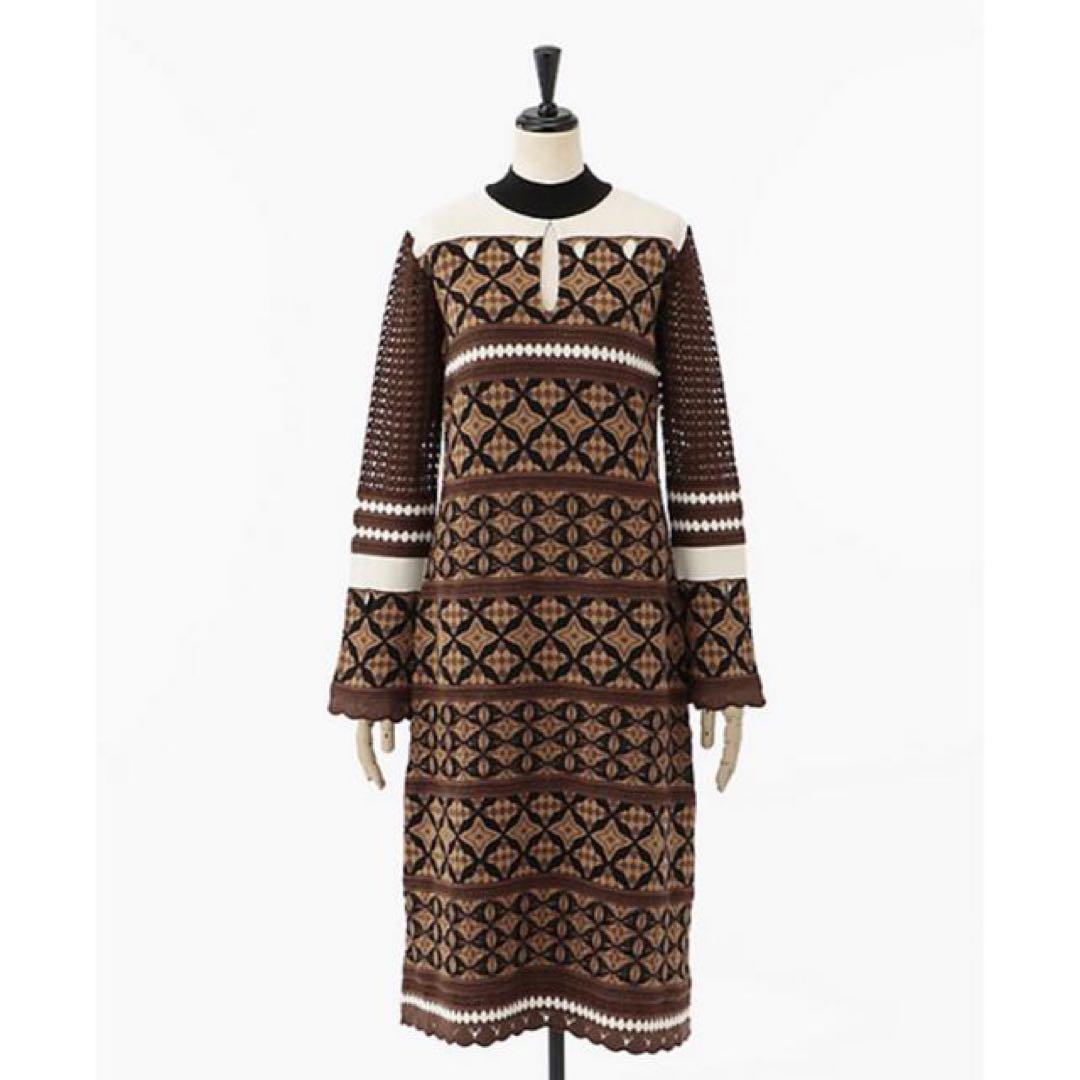 mame ジャガードニットワンピース　サイズ1