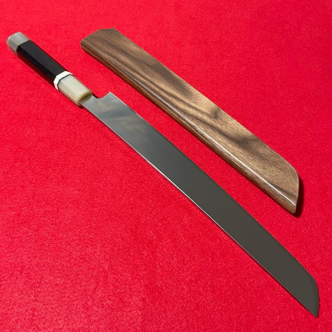 先丸柳刃　本焼　八角柄　水牛八角