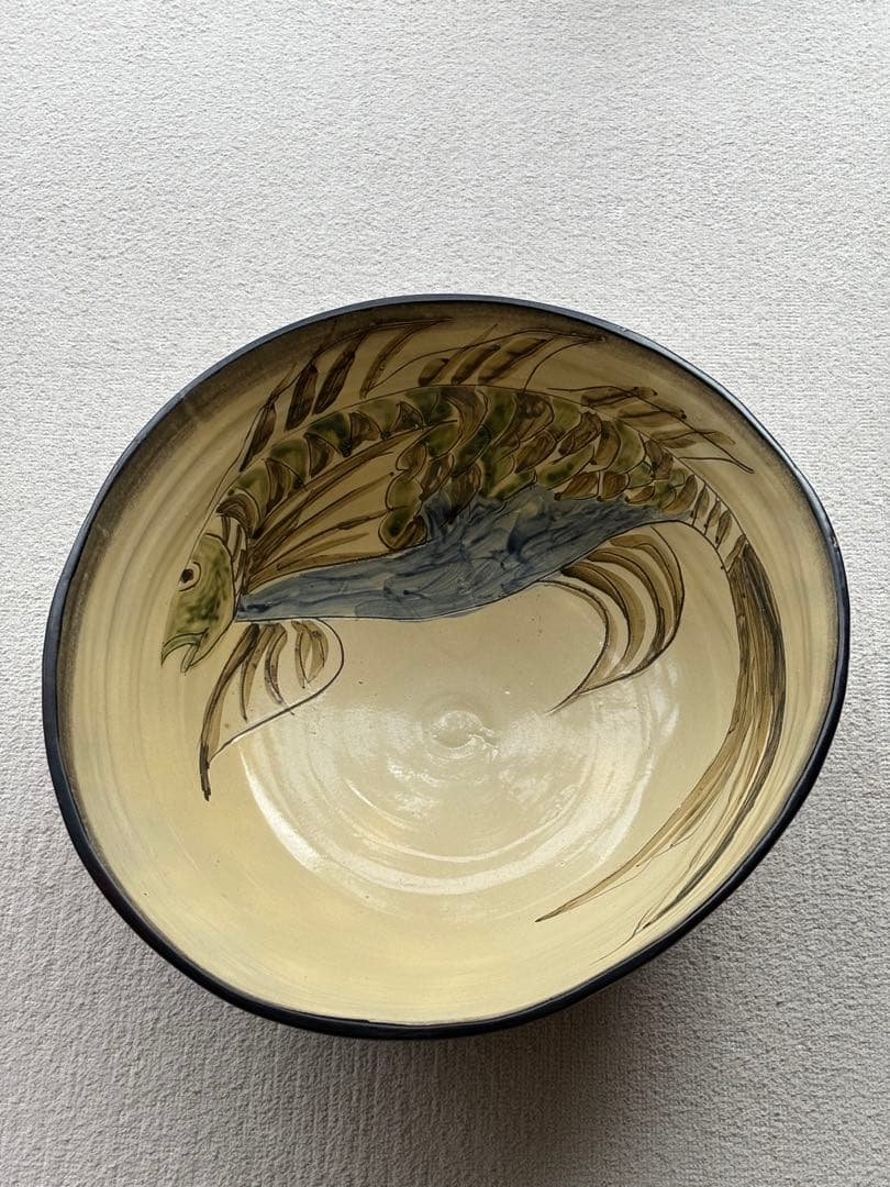 コザ焼き　胡差焼　大型　めだか鉢　睡蓮鉢