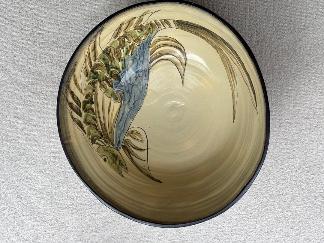 コザ焼き　胡差焼　大型　めだか鉢　睡蓮鉢