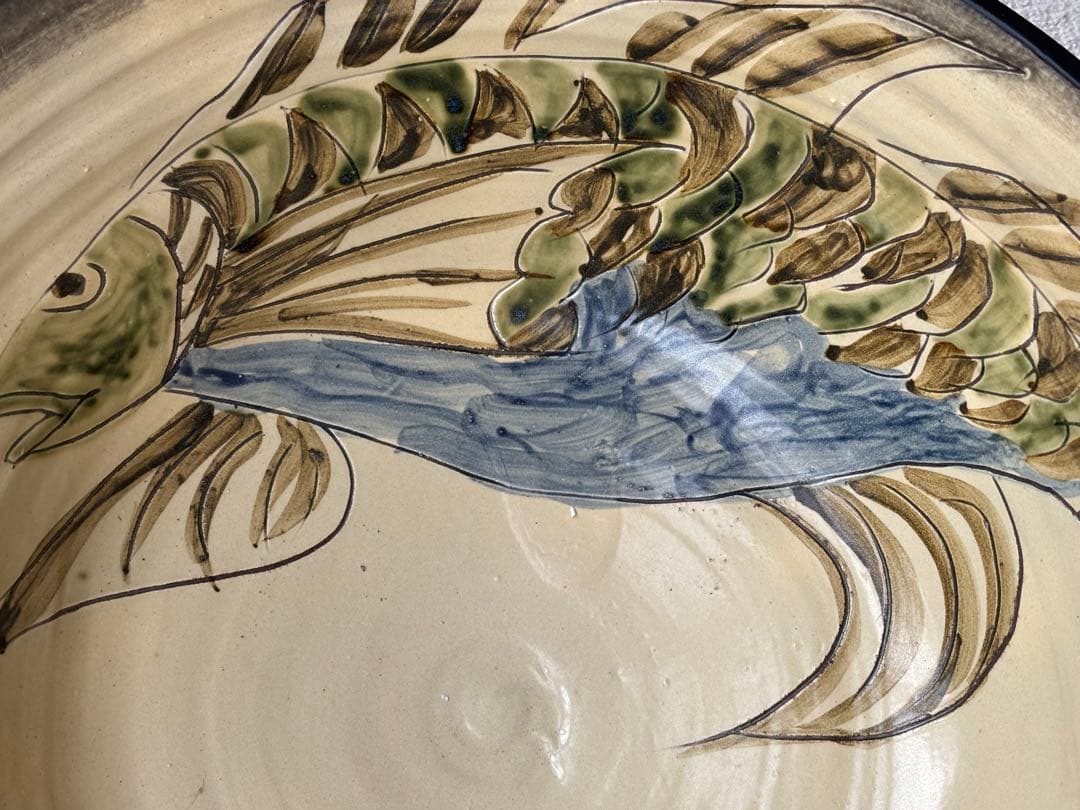 コザ焼き　胡差焼　大型　めだか鉢　睡蓮鉢