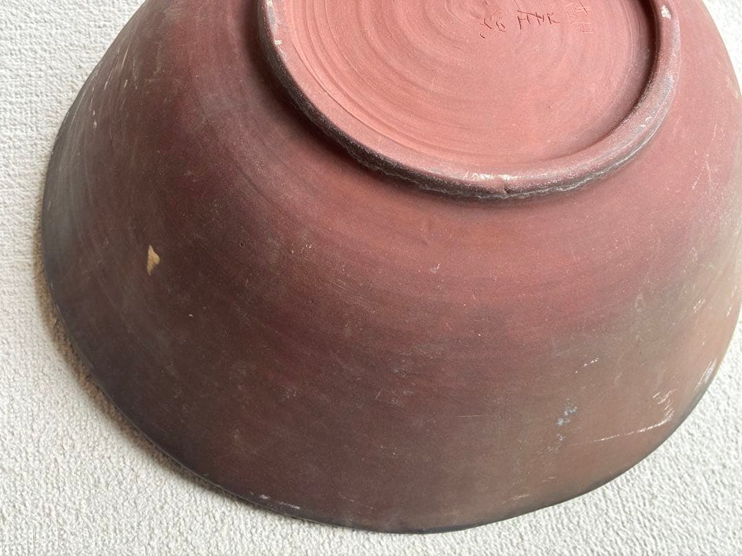 コザ焼き　胡差焼　大型　めだか鉢　睡蓮鉢