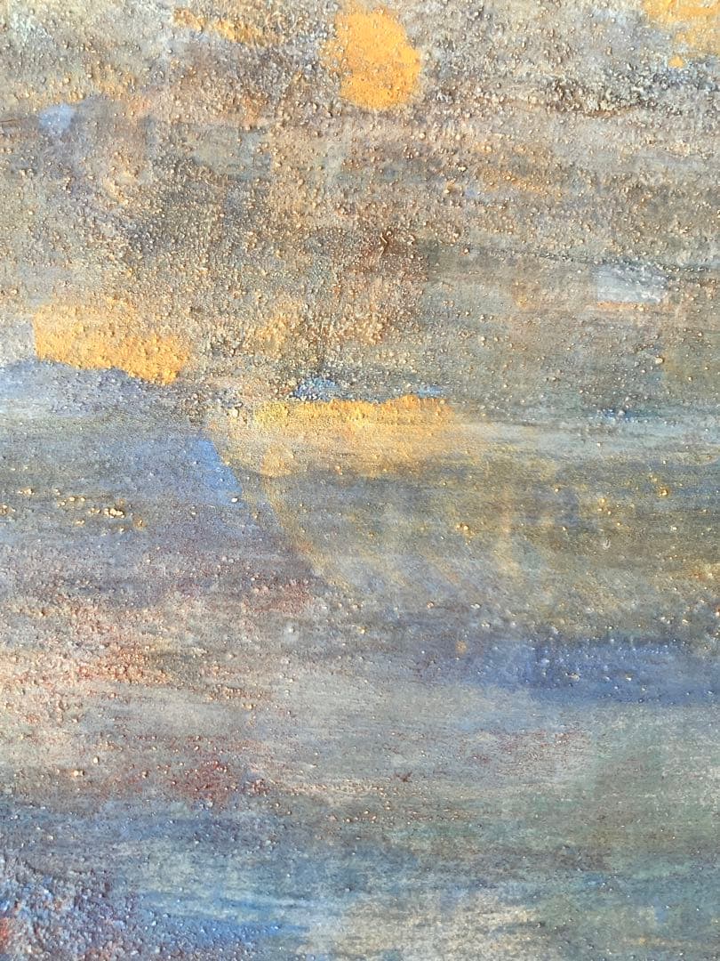 抽象画　『雨上がり、湖畔で。』