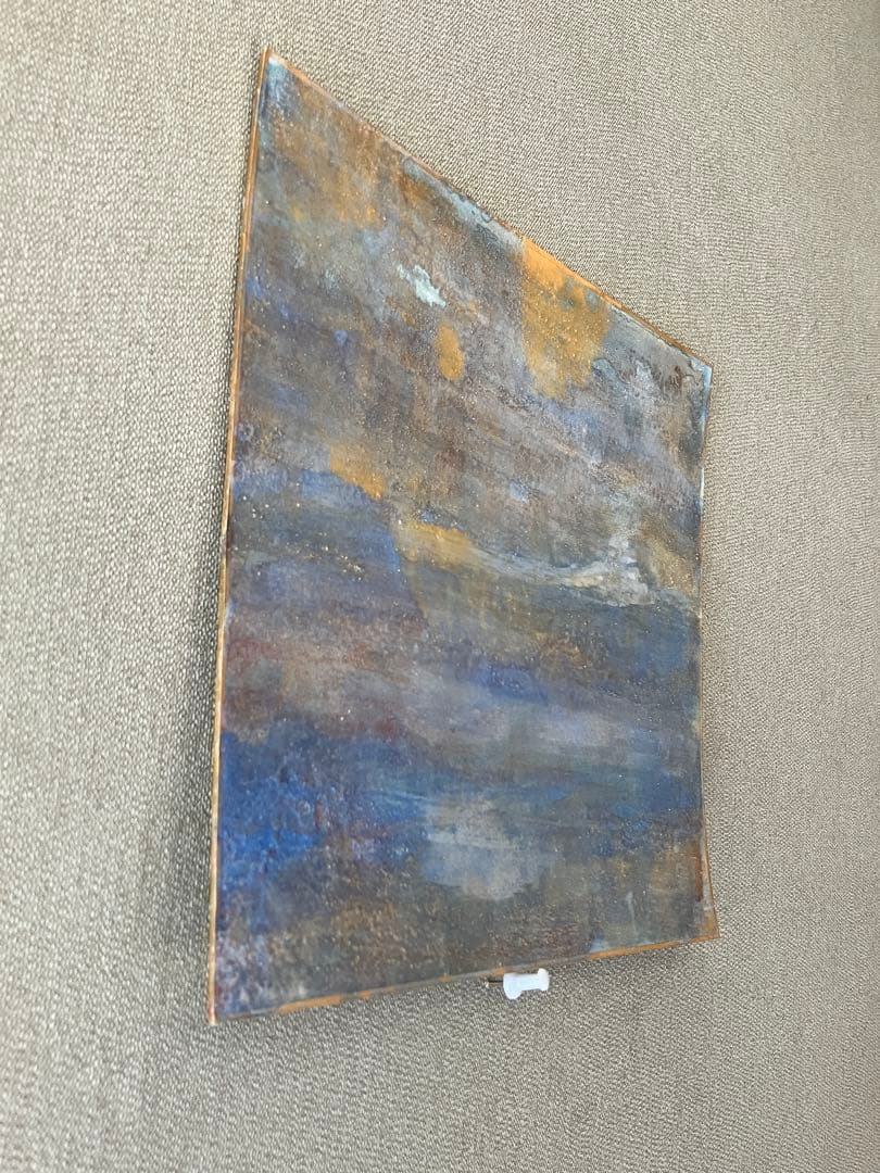 抽象画　『雨上がり、湖畔で。』