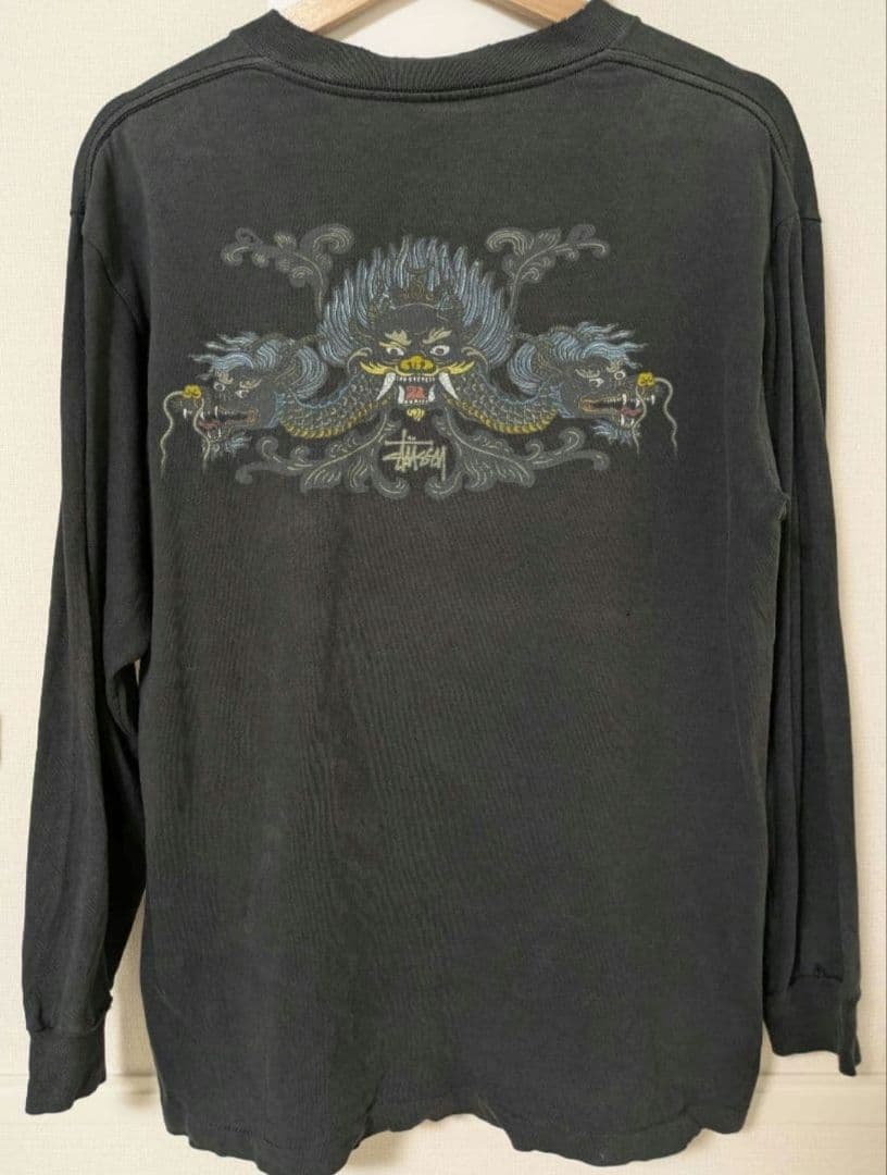 山*酢様 Dragon × STUSSY old stussy ロンT 90s