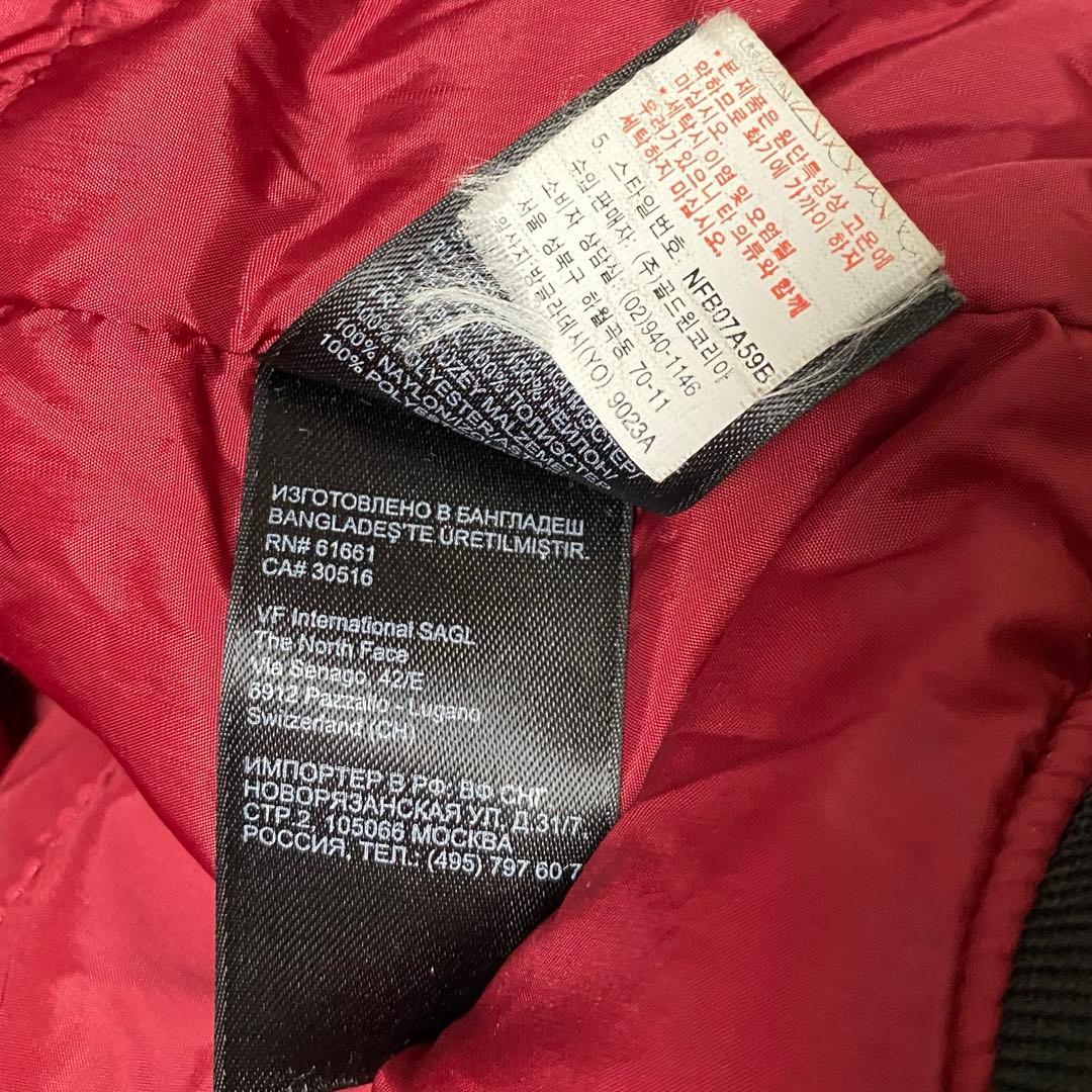 極美品 ノースフェイス MA-1 ボンバージャケット ブラック L