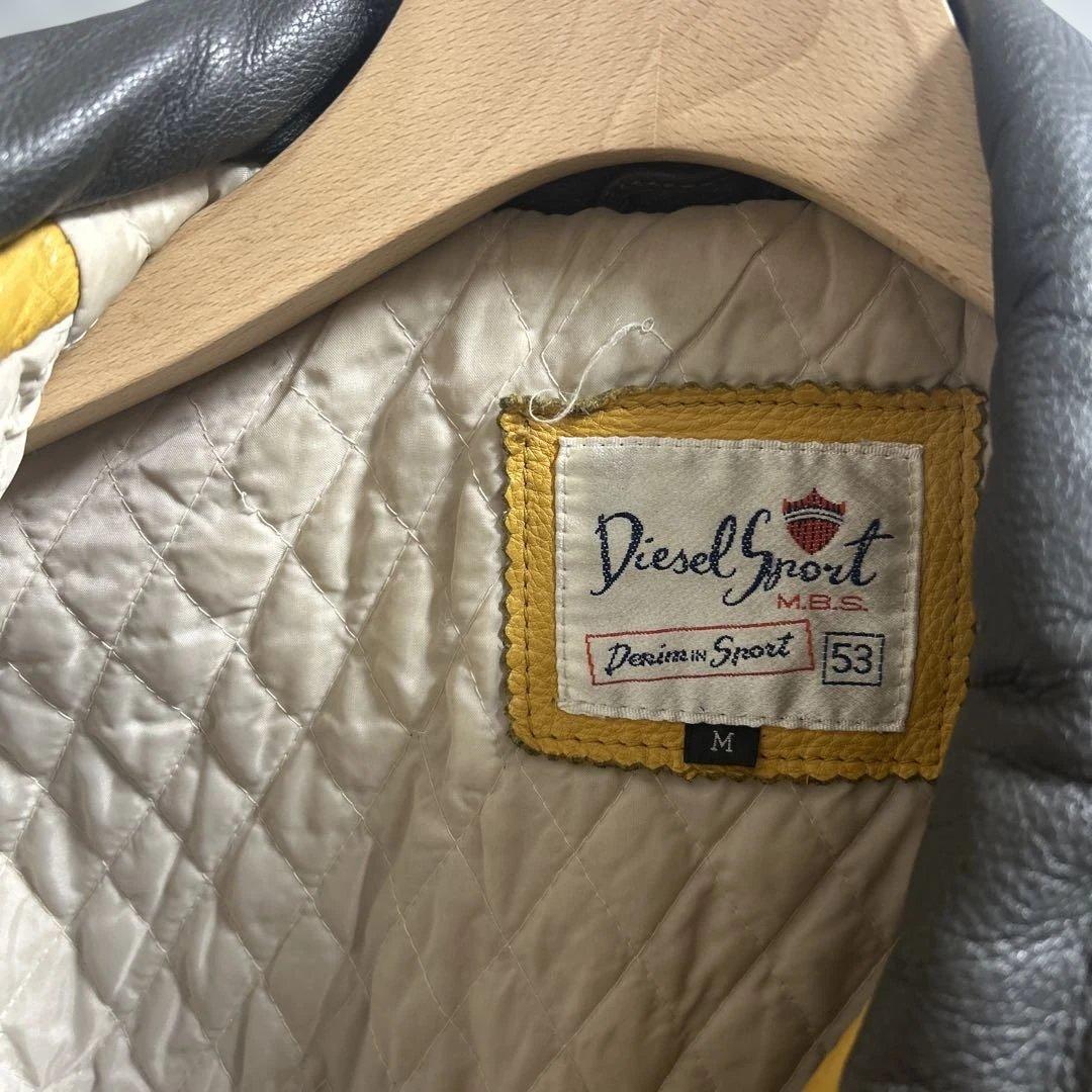 diesel sport レザートラッカージャケット archive y2k