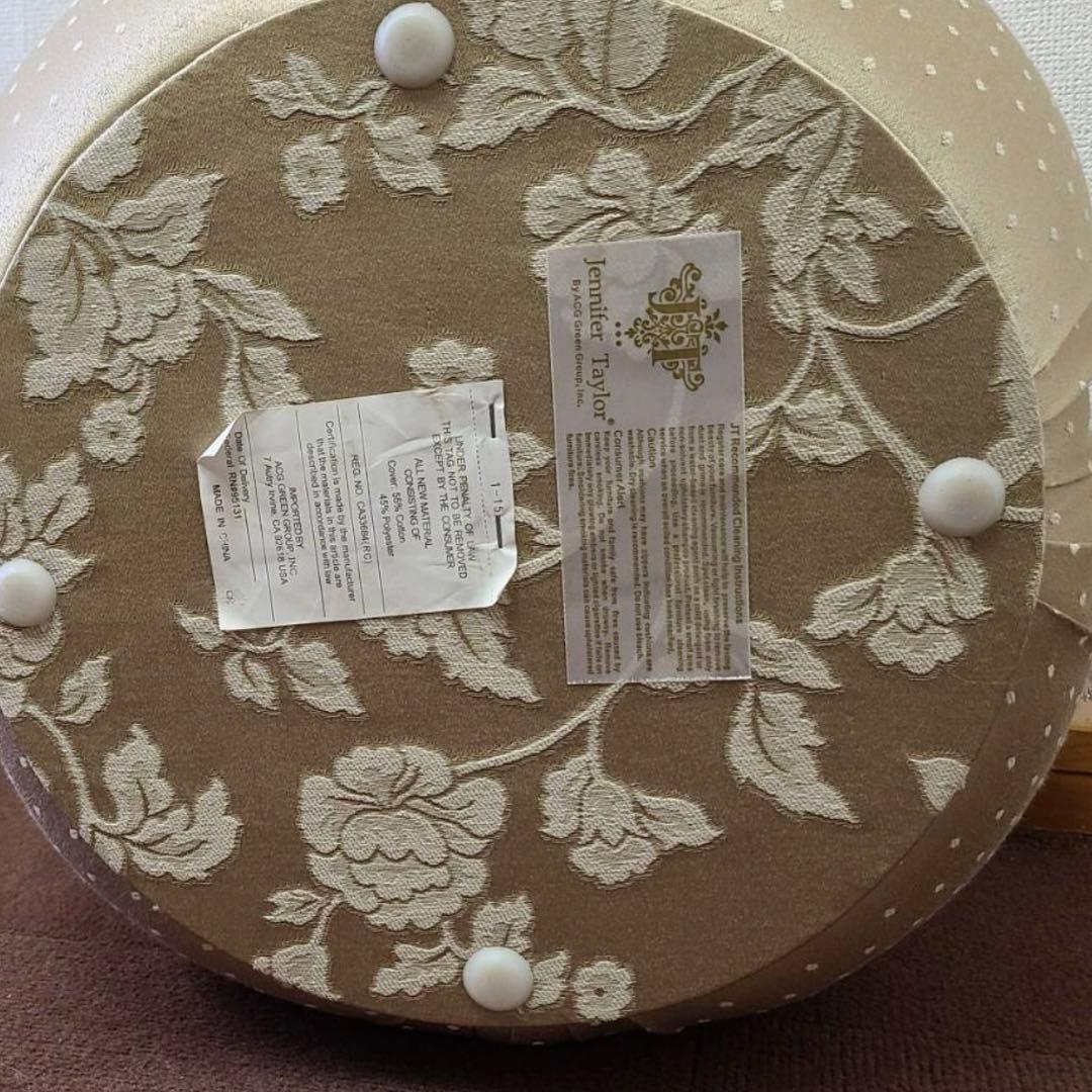 ジェニファーテイラー スツール 丸型 オットマン　 スツール Heirloom