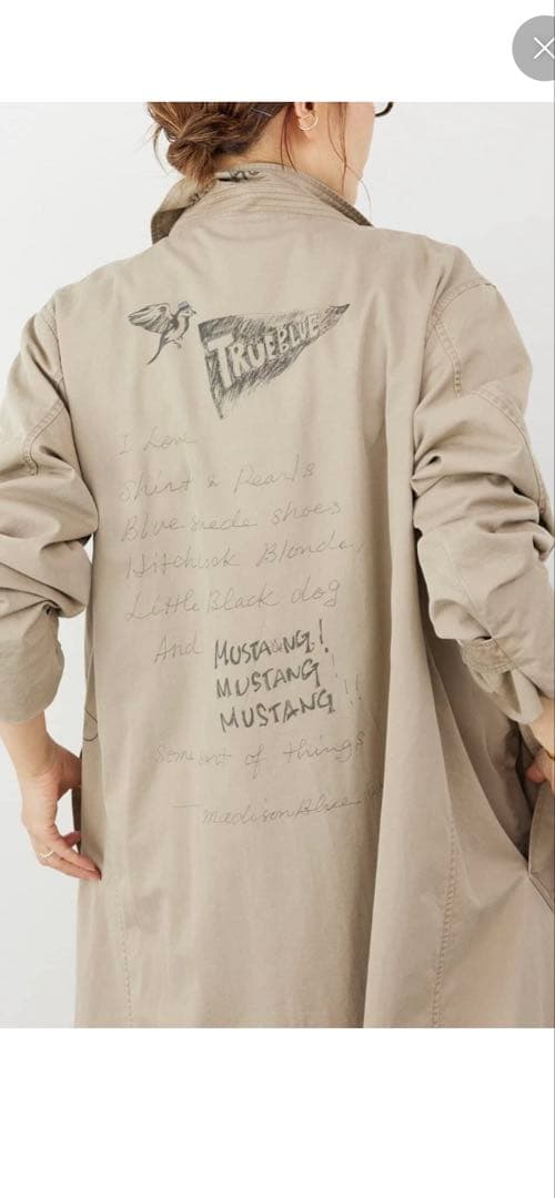 MADISONBLUE CRAFFITI COAT マディソンブルー　トレンチ