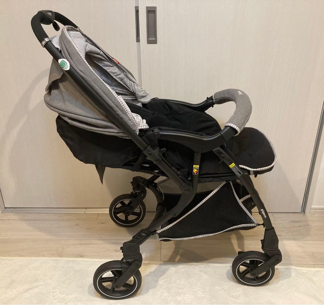ピジョン ランフィ ベビーカー　新品タイヤ・フレーム　レインカバー付き