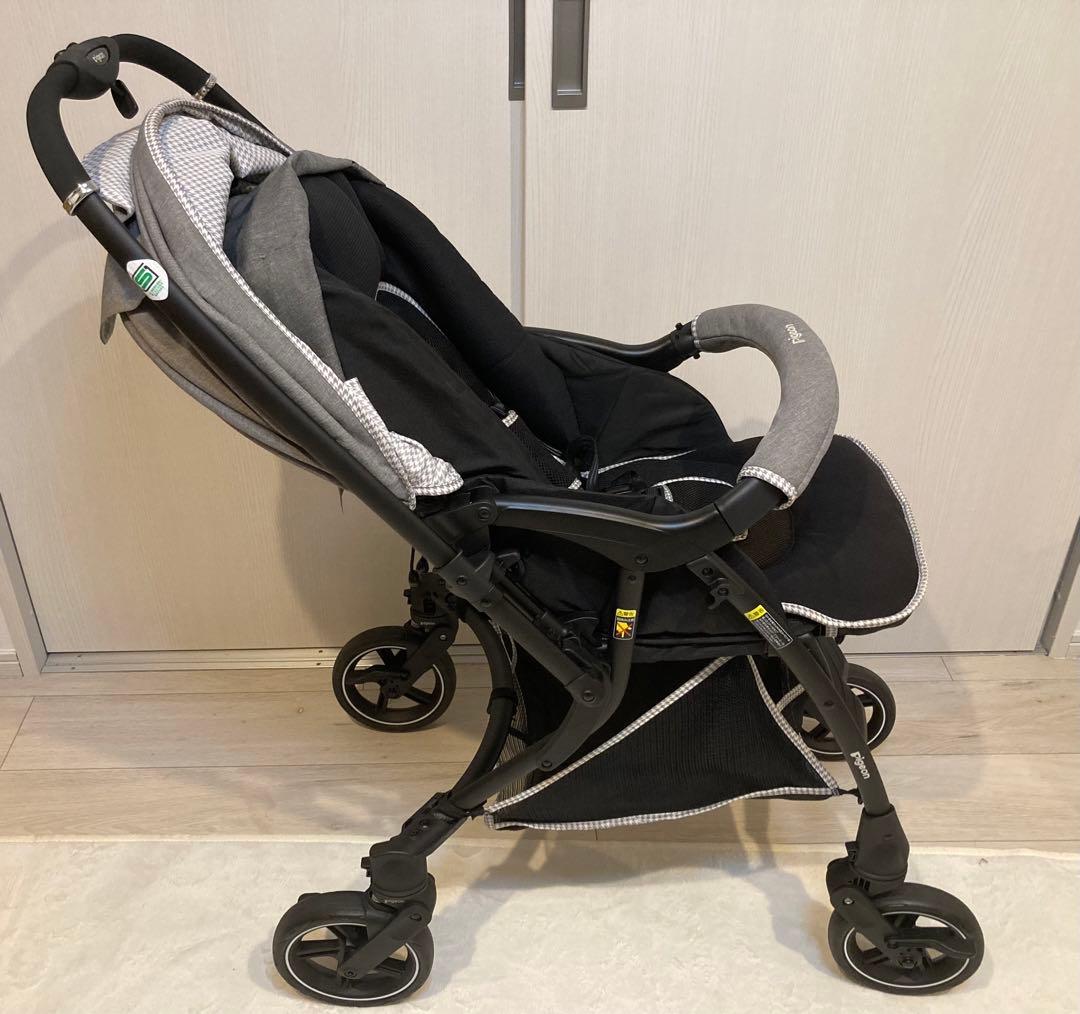 ピジョン ランフィ ベビーカー　新品タイヤ・フレーム　レインカバー付き