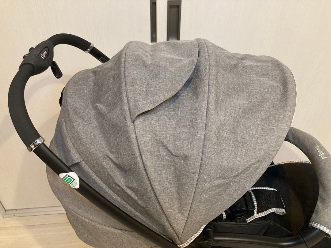 ピジョン ランフィ ベビーカー　新品タイヤ・フレーム　レインカバー付き