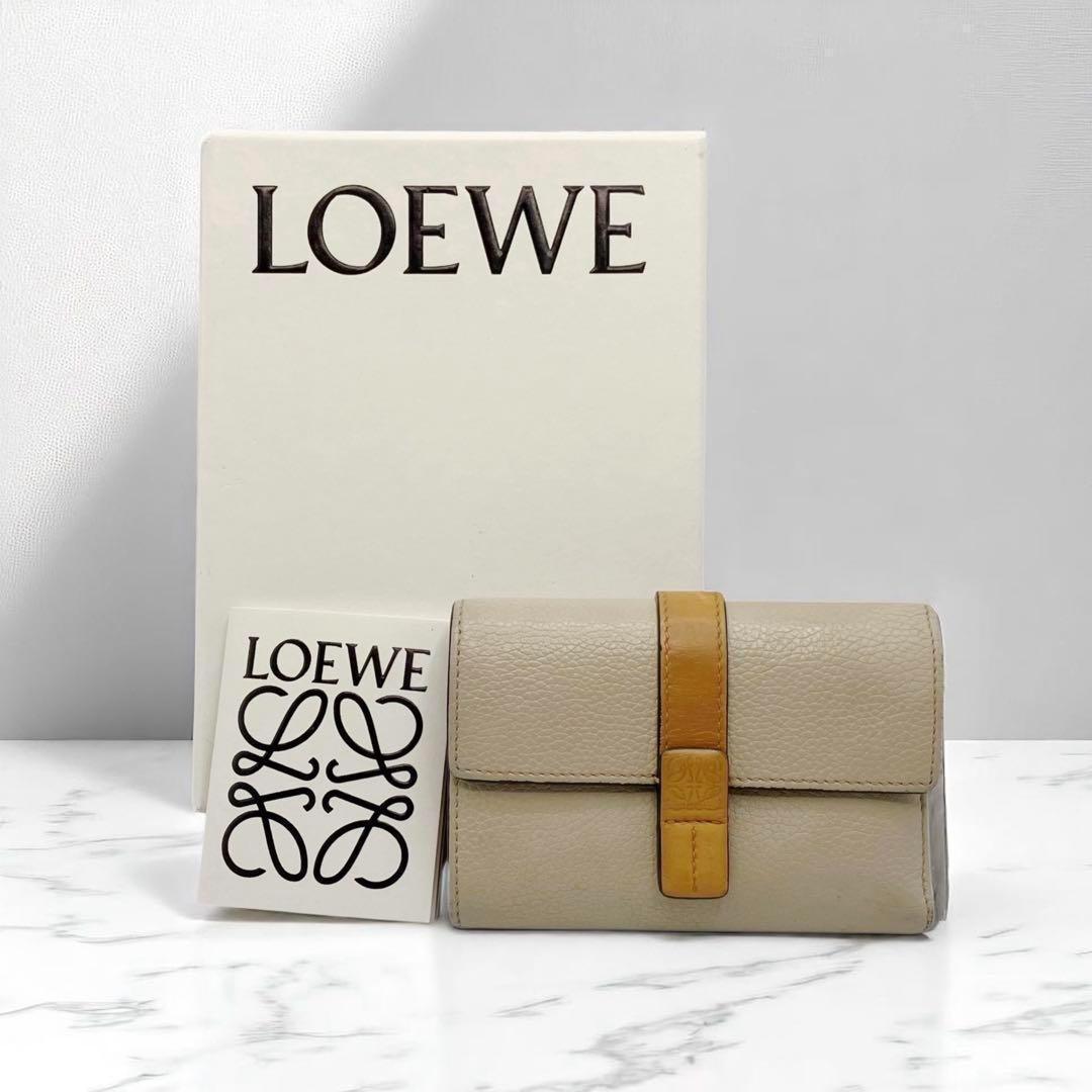 良品✨ ロエベ バーティカルウォレット スモール 三つ折り財布