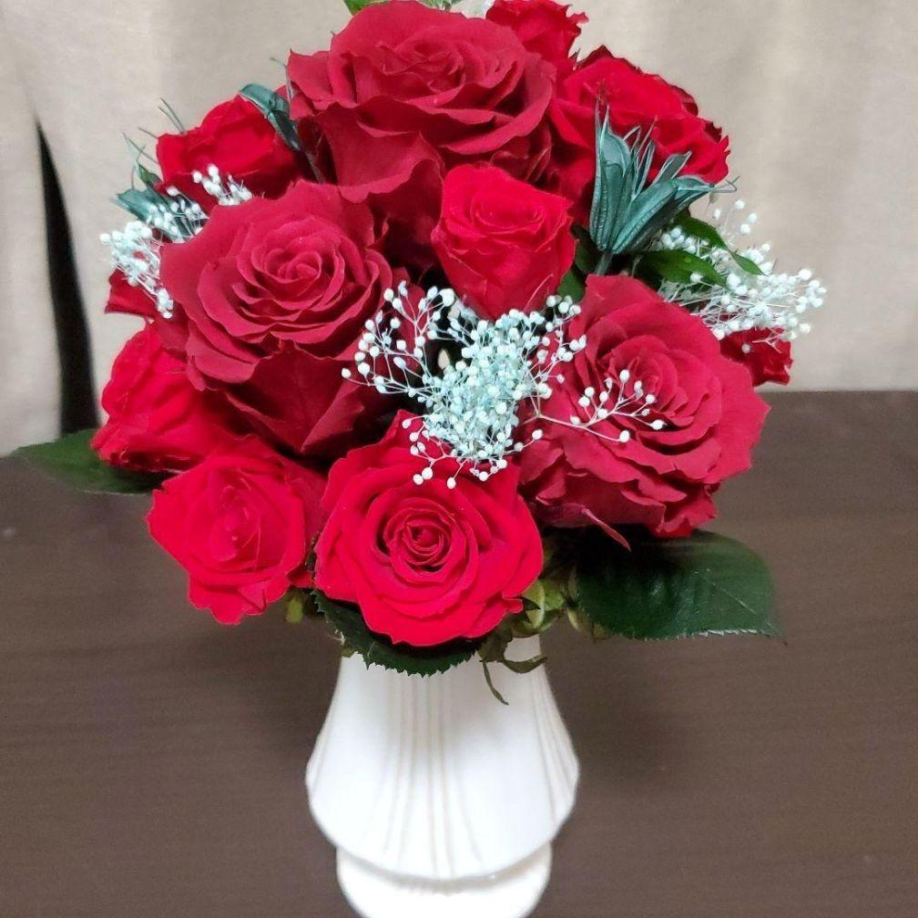 アレンジメント フラワーアレンジメント 造花無し　大 プリザーブドフラワー