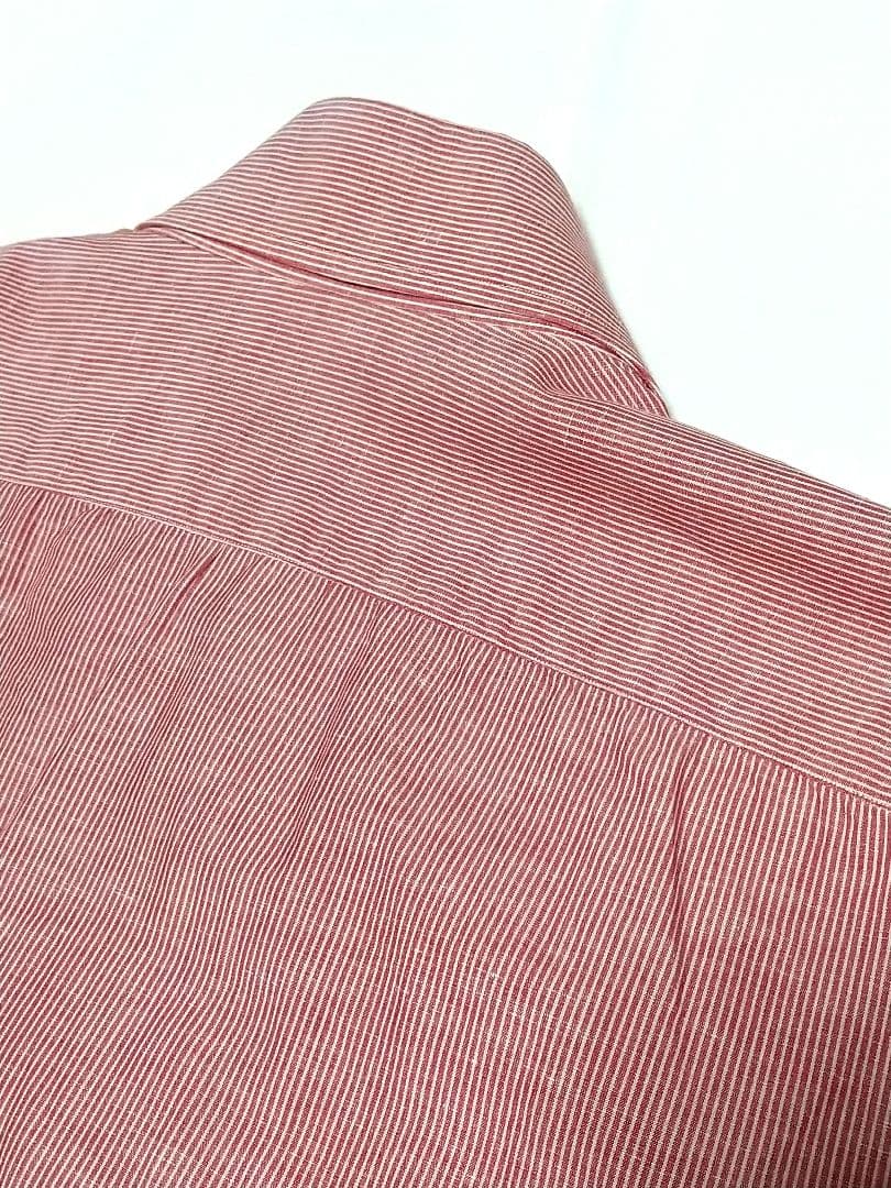 LIVERANO&LIVERANO リベラーノリベラーノ 麻綿 ストライプシャツ