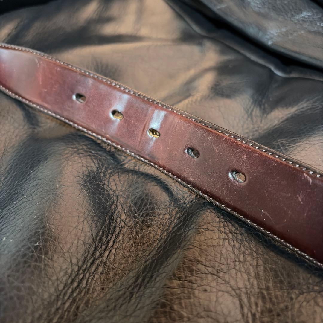 【値下げ】セパージュ ベルト　ホーウィンシェルコードバン　ダークブラウン