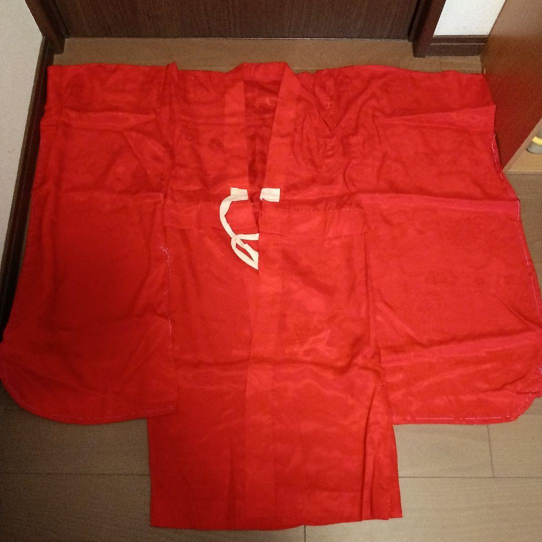 最終京染四つ身絵羽七五三アンティーク9点セット♡鶴柄♡刺繍♡地紋有ります。レトロ