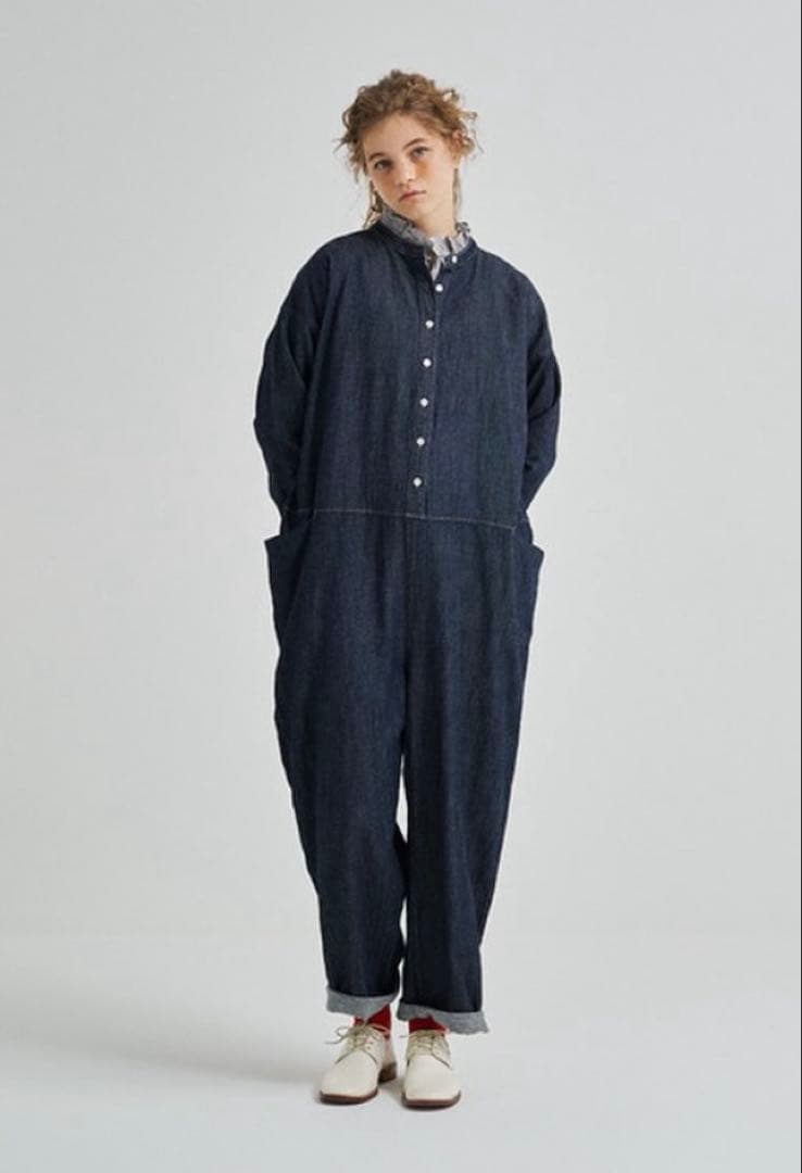 デニム オーバーサイズ サロペット