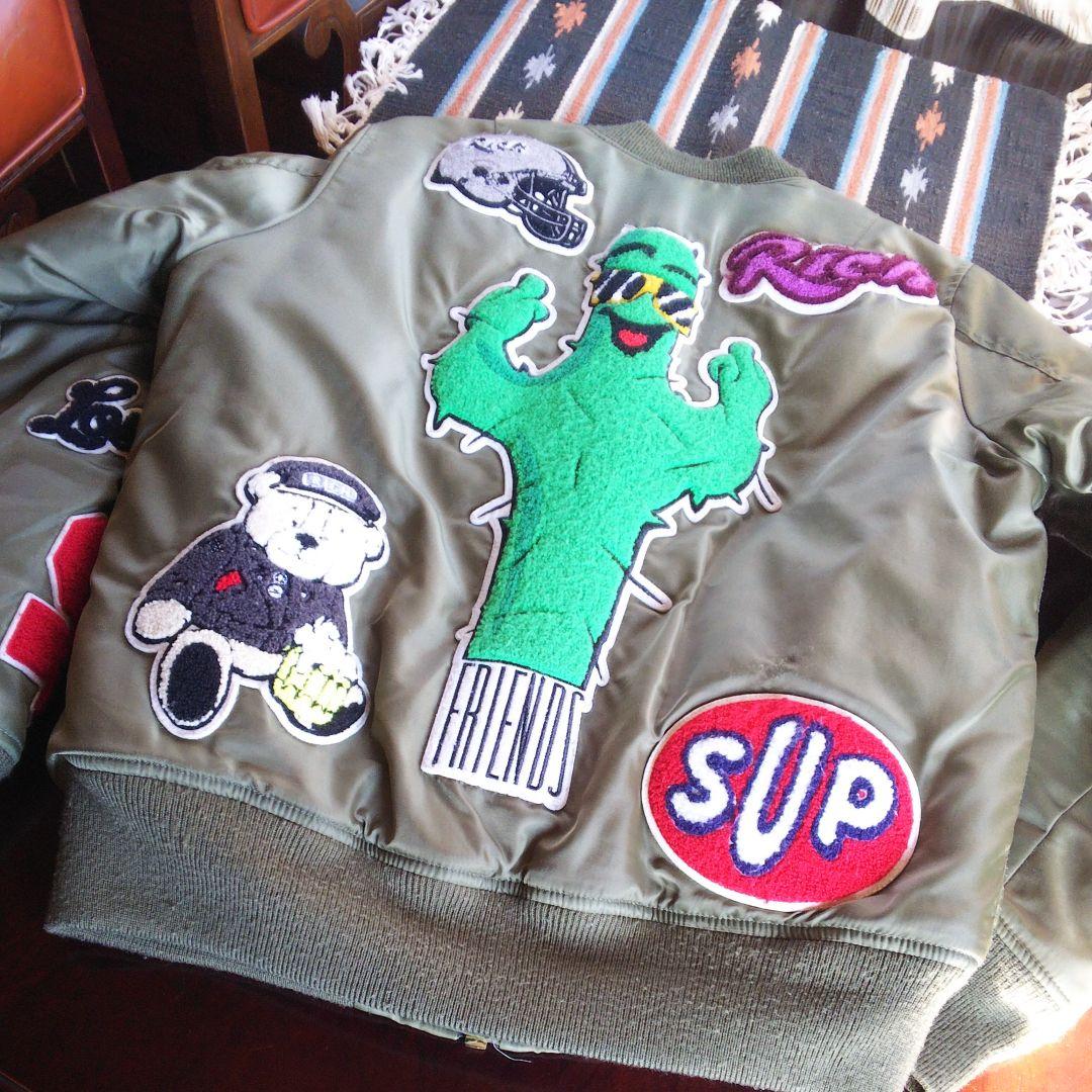 taito.1012、難あり◇ジョイリッチ MA-1ジャケット ◇Mカーキ